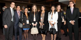 From Left to Right: Alonso Moscoso, Enrique Moncada, Angela Alvarado, Trixie Mogollón, Diana Rivera, Katherine Yesquén, Daniela García Belaúnde y Gabriel Doig