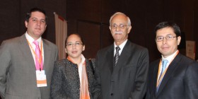 From left to right: Carlos Ugaz, Tatiana Lozada, Luis Ortigas and Carlos Gomero